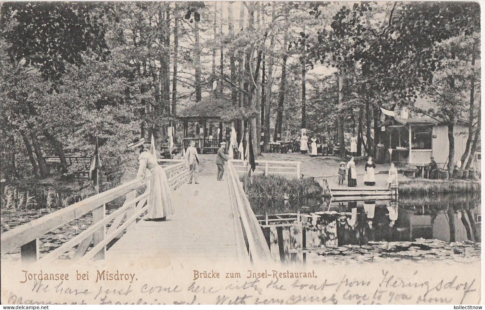 JORDANSEE BEI MISDROY - BRÜCKE ZUM INSEL-RESTAURANT - Emmendingen