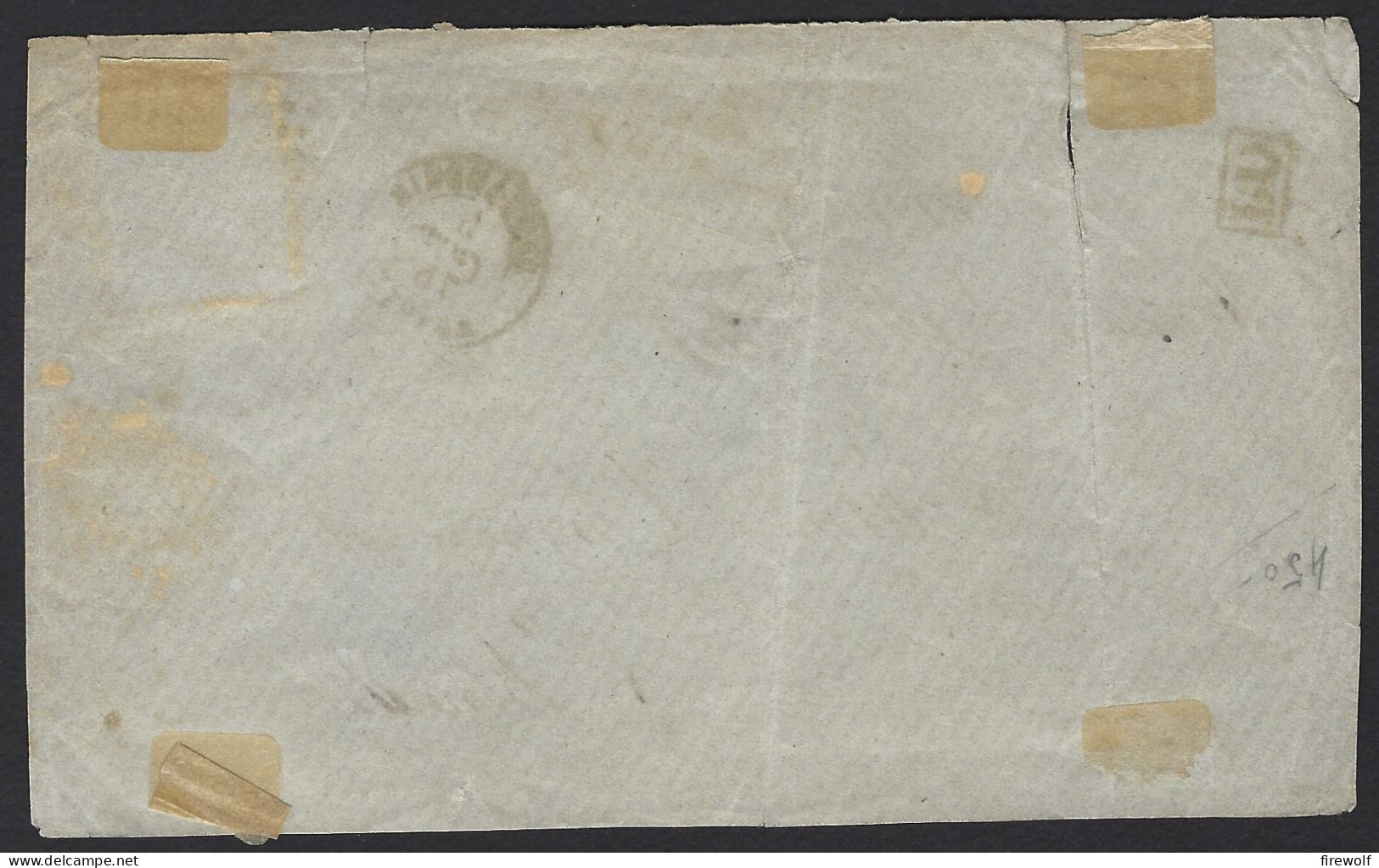 F16 - Egypt Alexandria French Office - Front Of Letter 1875 To France - Point Cancel 5080 - Lettres & Documents