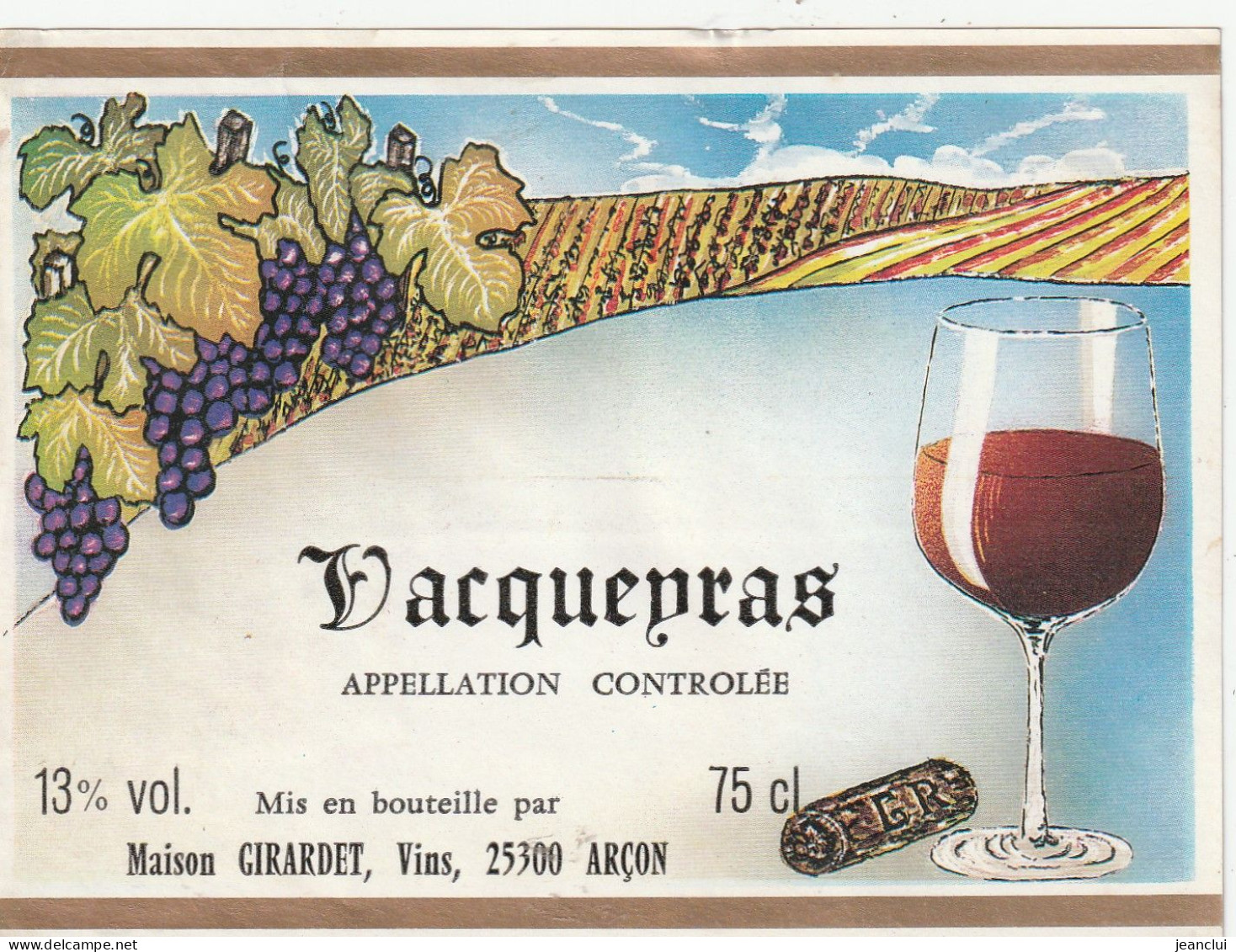 VACQUEYRAS  +  GRAPPES DE RAISIN - Côtes Du Rhône