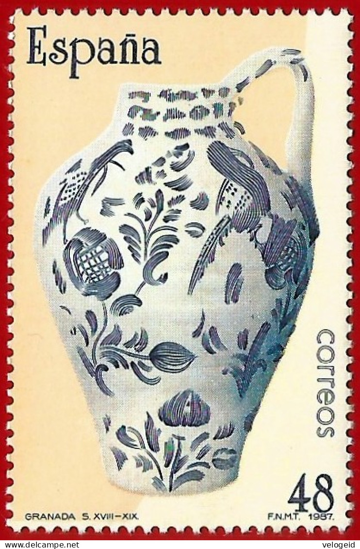 España. Spain. 1987. Artesania Española. Ceramica Del Granada. S. XVIII- S. XIX - Porselein