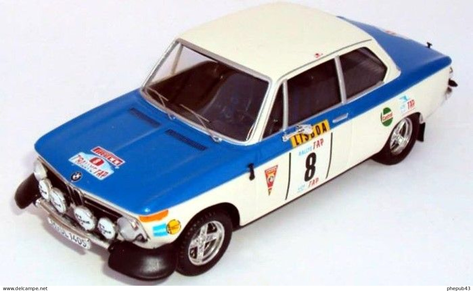 BMW 2002 TII - A. Warmbold/J. Davenport - TAP Rally Portugal 1975 #8 - Troféu - Trofeu