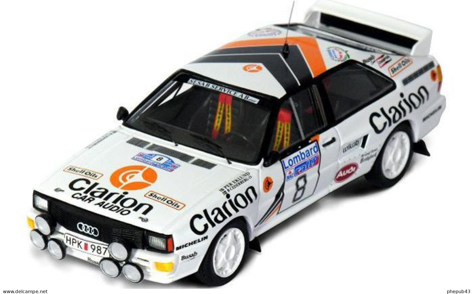 Audi Quattro - 4th RAC Rally 1985 #8 - Perl Eklund/B. Cederberg - Troféu - Trofeu