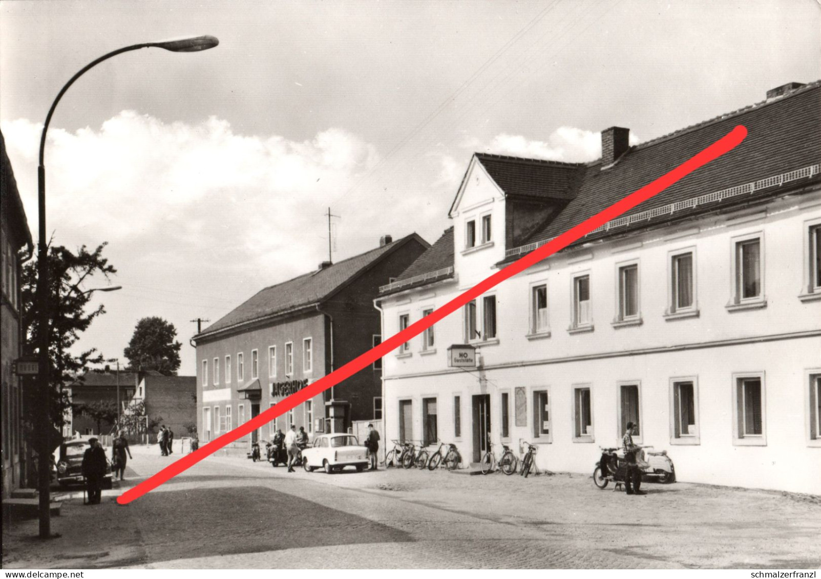 AK Königswartha Hauptstraße HO Gaststätte Jägerhof Neschwitz Wartha Lohsa Großdubrau Wittichenau Hoyerswerda Bautzen DDR - Grossdubrau Wulka Dubrawa