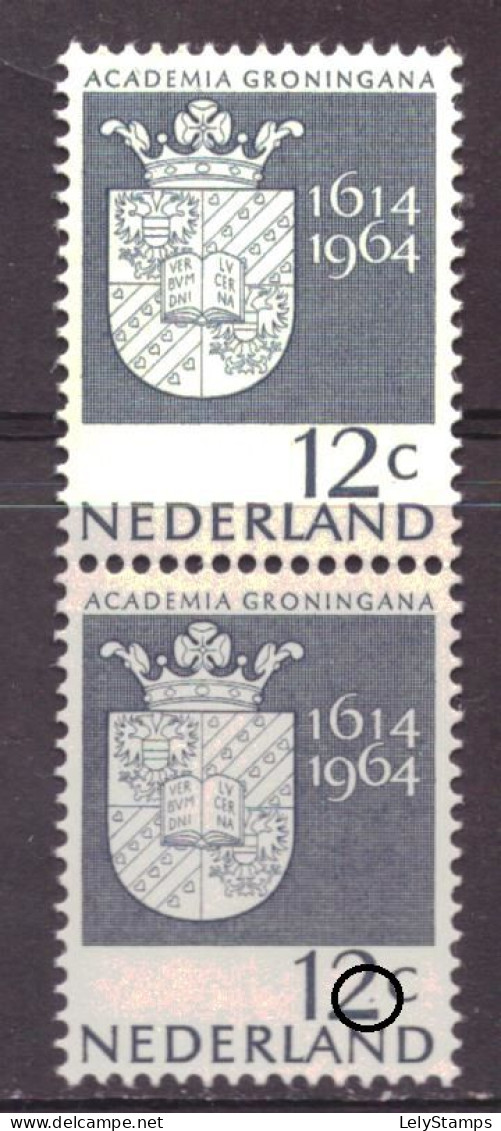 Nederland / Niederlande / Pays Bas NVPH 816 PM1 Plaatfout Plate Error MNH ** (1964) - Variétés Et Curiosités