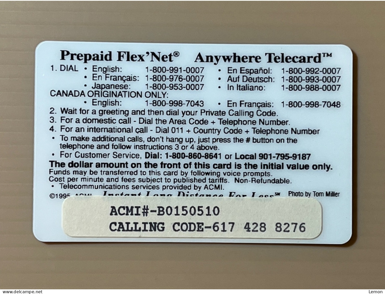 Mint USA UNITED STATES America ACMI Prepaid Telecard Phonecard, Larry Bird Series $20 Card (800EX), Set Of 1 Mint Card - Colecciones