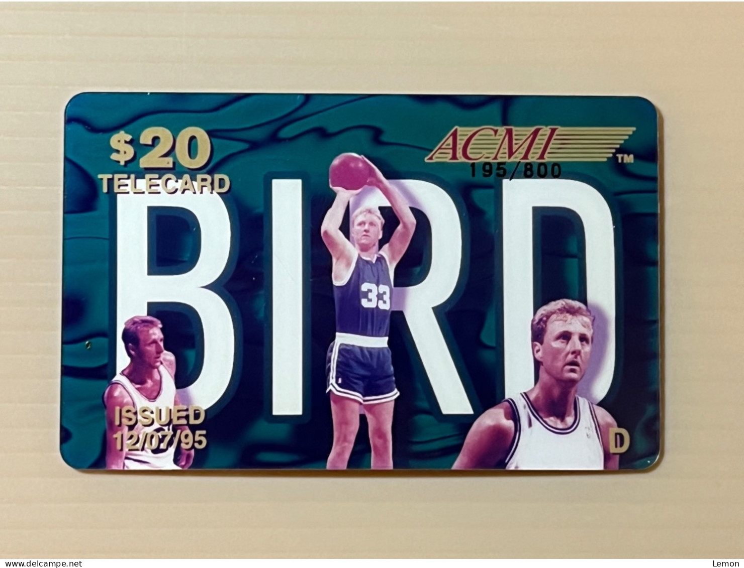 Mint USA UNITED STATES America ACMI Prepaid Telecard Phonecard, Larry Bird Series $20 Card (800EX), Set Of 1 Mint Card - Collections