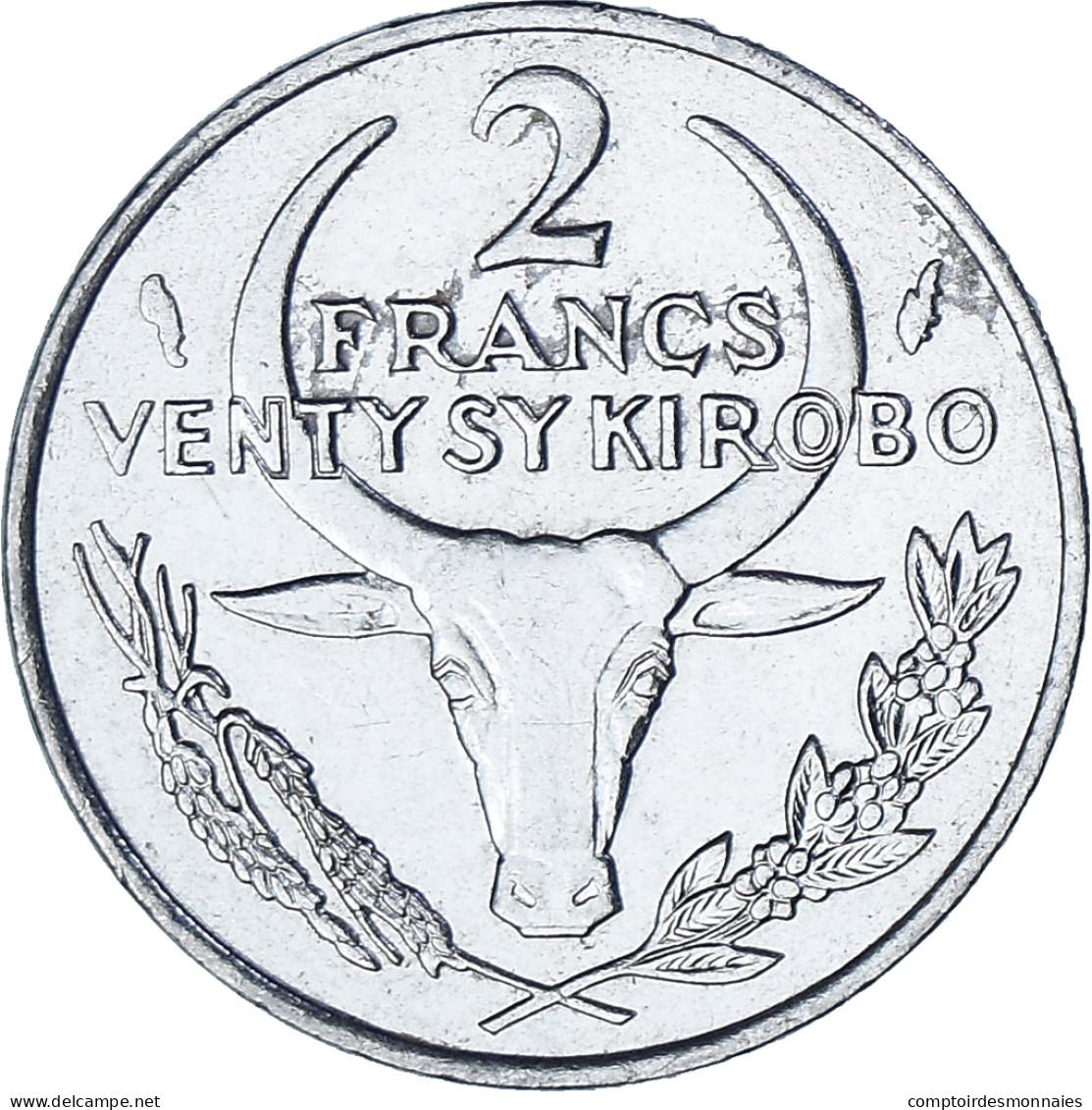 Madagascar, 2 Francs, 1983 - Madagascar