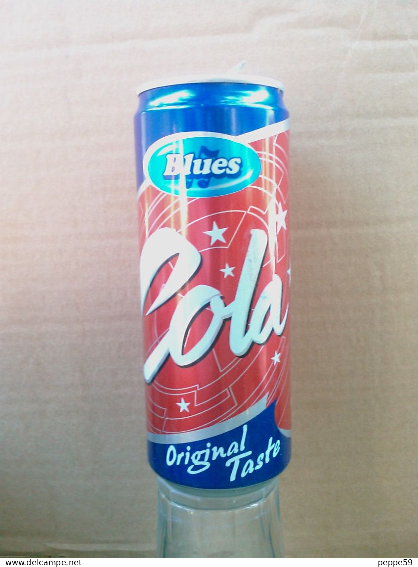 Lattina Italia - Blues Cola - 33 Cl. - ( Vuota ) - Blikken