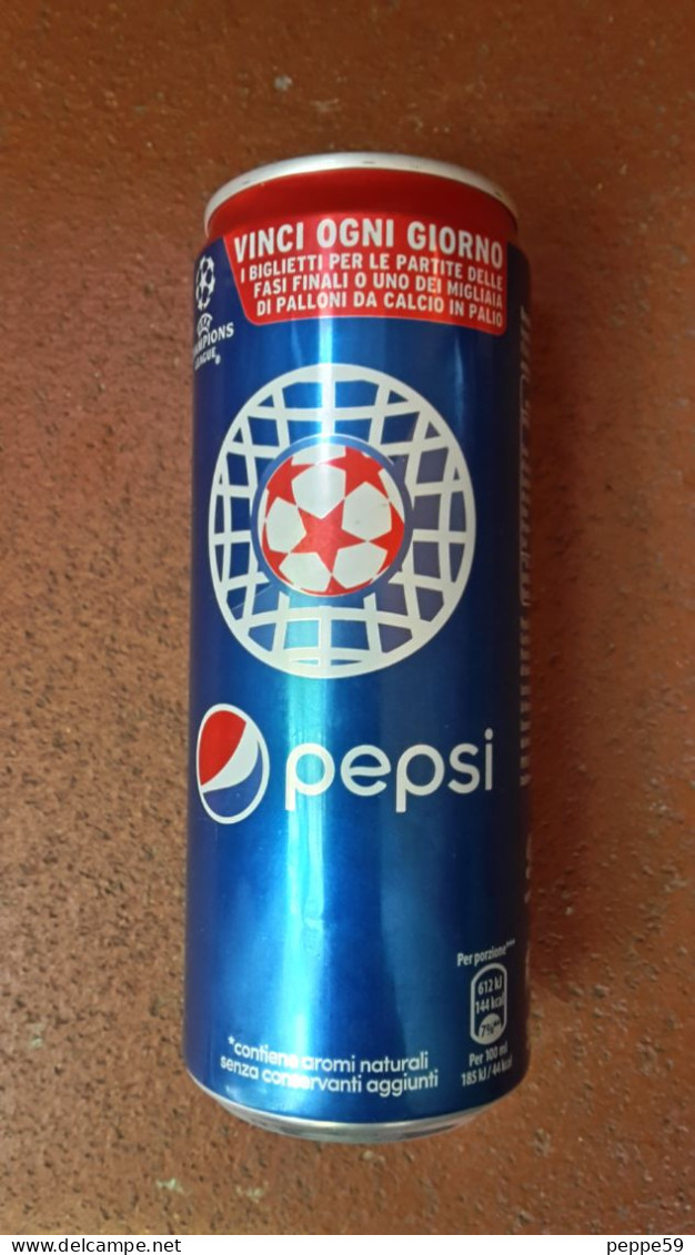Lattina Italia - Pepsi Vinci Biglietti UEFA Champions League - Vuota - Scatole E Lattine In Metallo