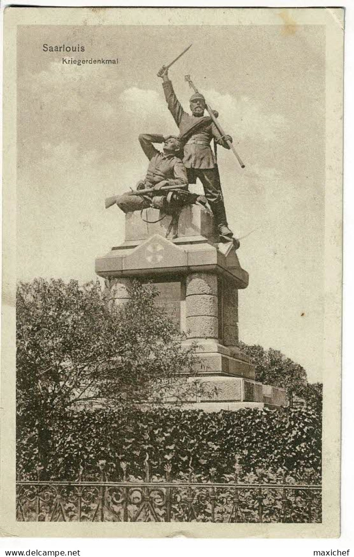 Saarlouis - Kriegerdenkmal - Circulé Sans Date, Sous Enveloppe - Kreis Saarlouis