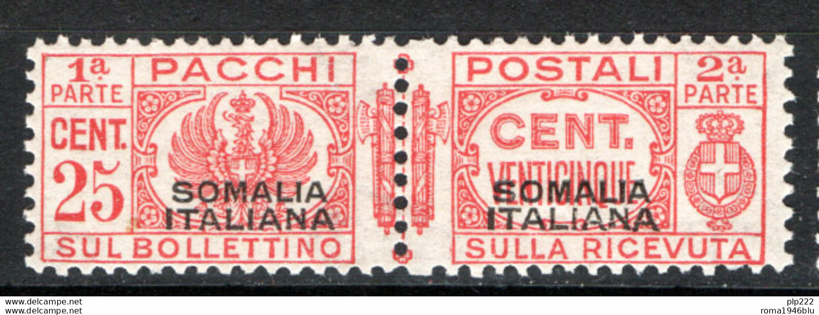 Somalia 1928 Pacchi Postali Sass.PP56 **/MNH VF/F - Somalië