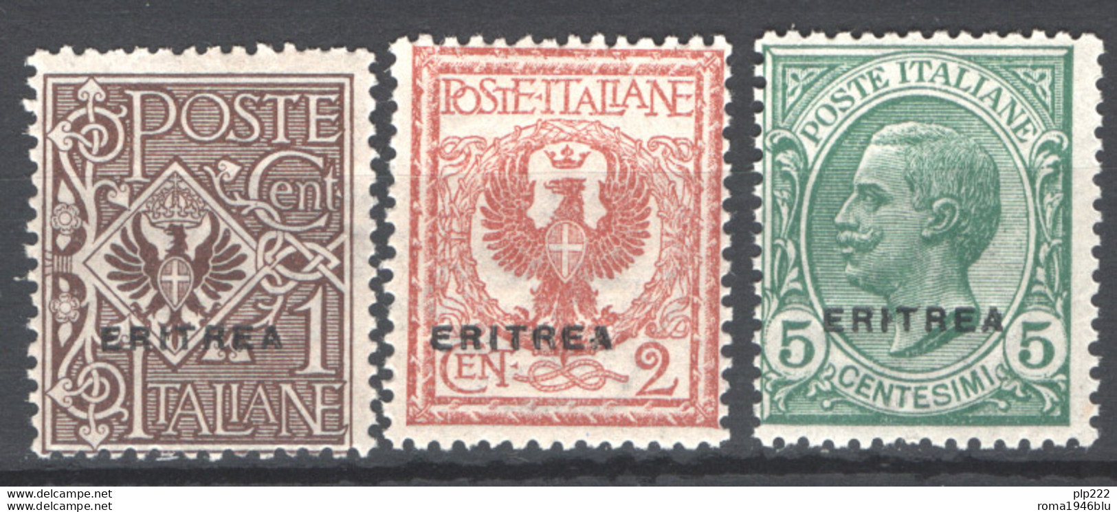 Eritrea 1924 Sass.77/79 **/MNH VF/F - Eritrea