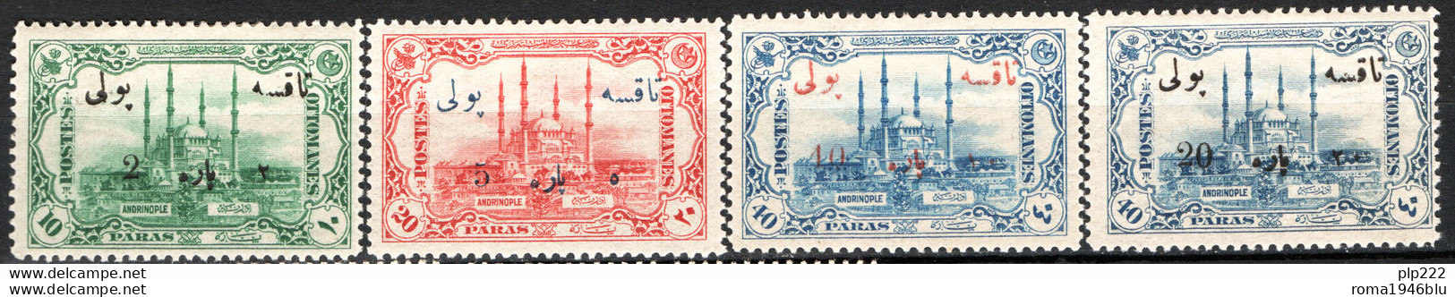 Turchia 1914 Segnatasse Unif.S51/54 */MH VF/F - Unused Stamps