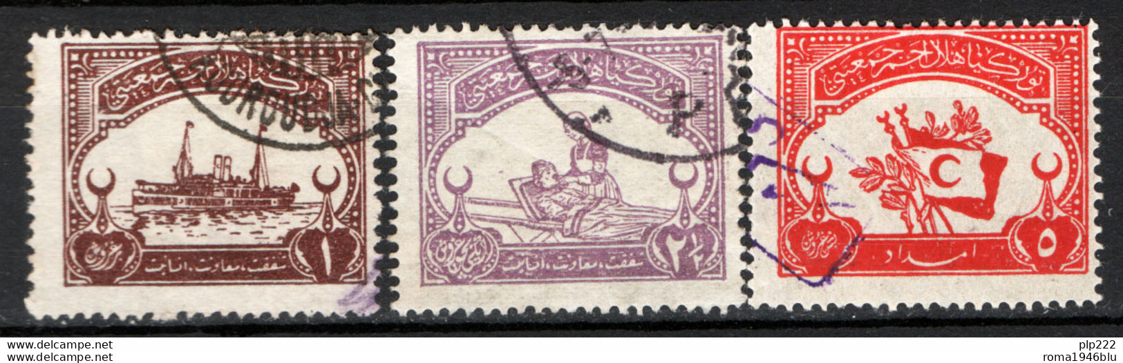 Turchia 1923 Beneficienza Unif.13/15 O/Used VF/F - Charity Stamps