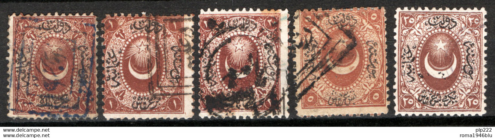 Turchia 1865 Segnatasse Unif.S5/9 O/Used VF/F - Gebraucht