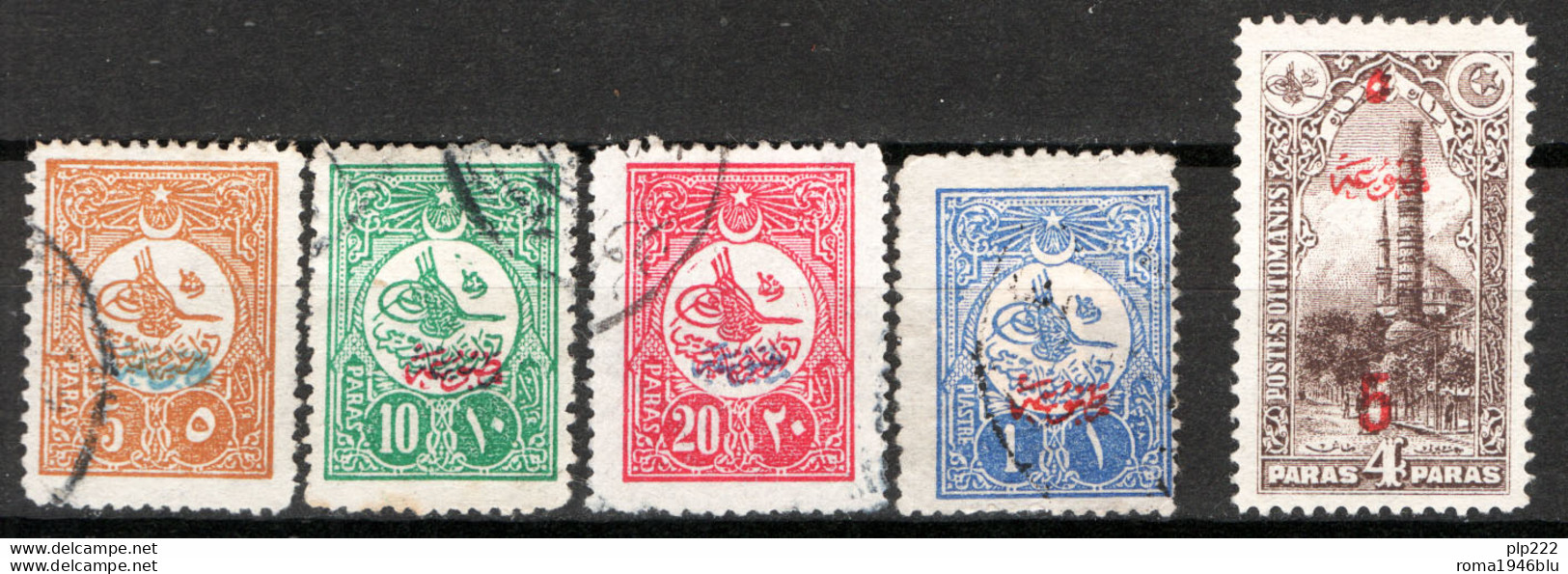 Turchia 1909/20 Giornali Unif.G41/44,47 O/Used VF/F - Newspaper Stamps
