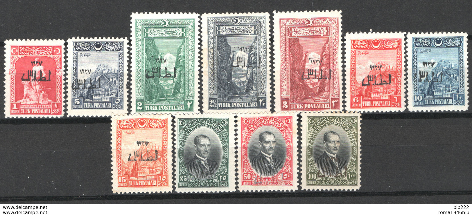 Turchia 1927 Unif.709/19 */MH VF/F - Unused Stamps