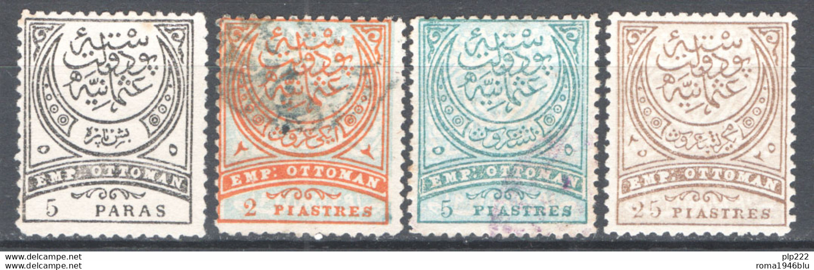 Turchia 1886 Unif.61B/64B */O/(*)/MH/Used/MNG VF/F - Unused Stamps