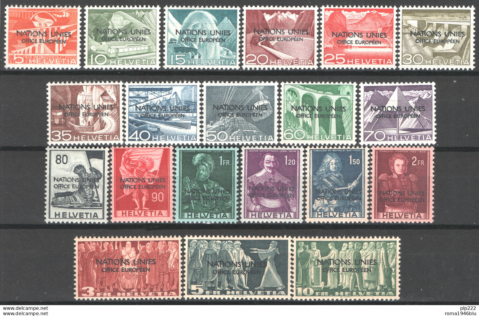 Svizzera 1950 Servizio Unif.296/315 */MVLH VF - Officials