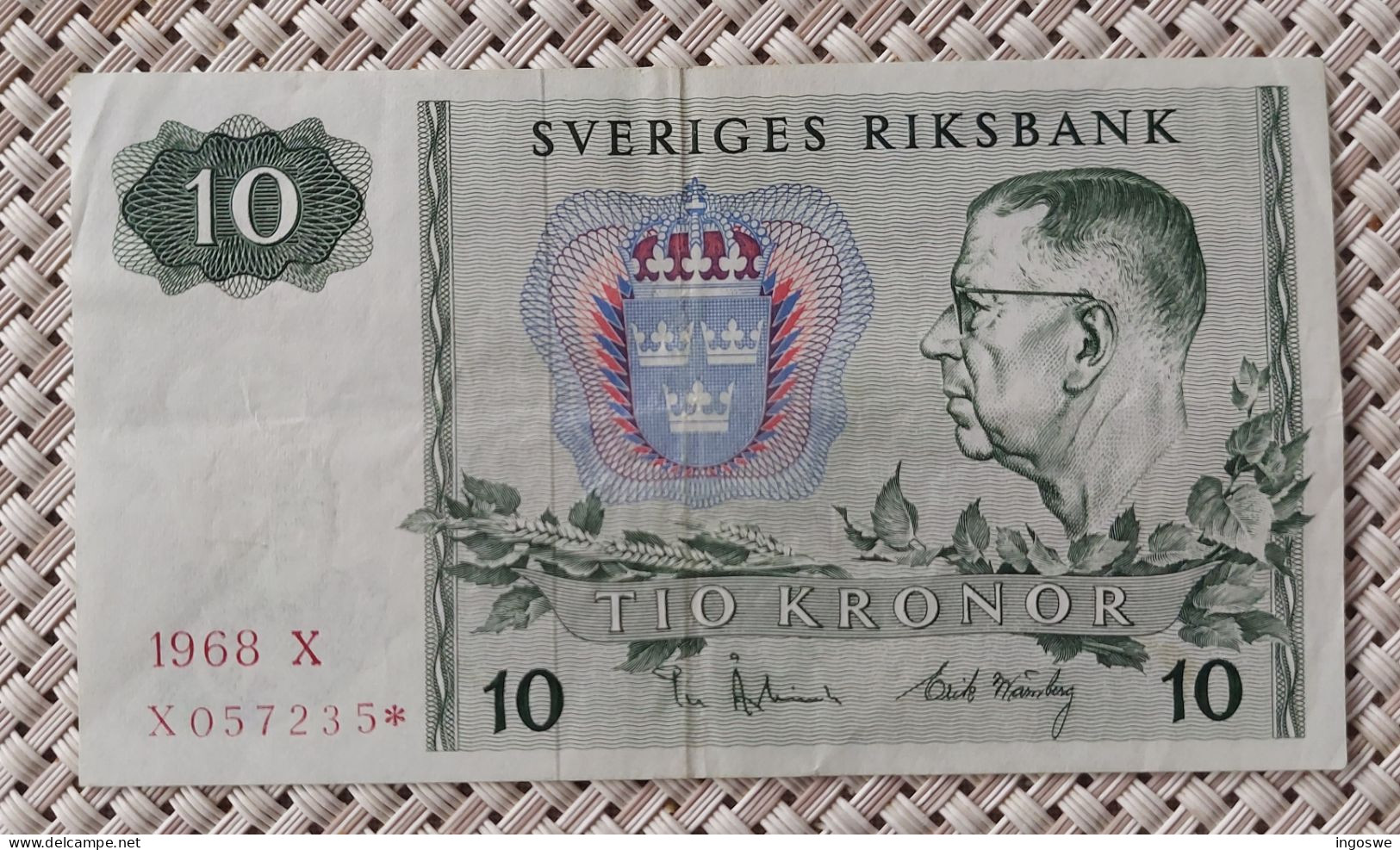 Sweden - Schweden - Suede 10 Kronor 1968X - X057235* Replacement Banknote - Suède