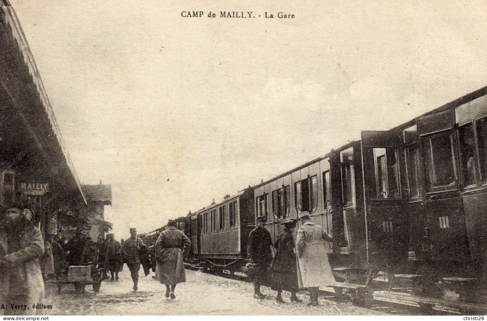 CAMP DE MAILLY La Gare - 1914-18