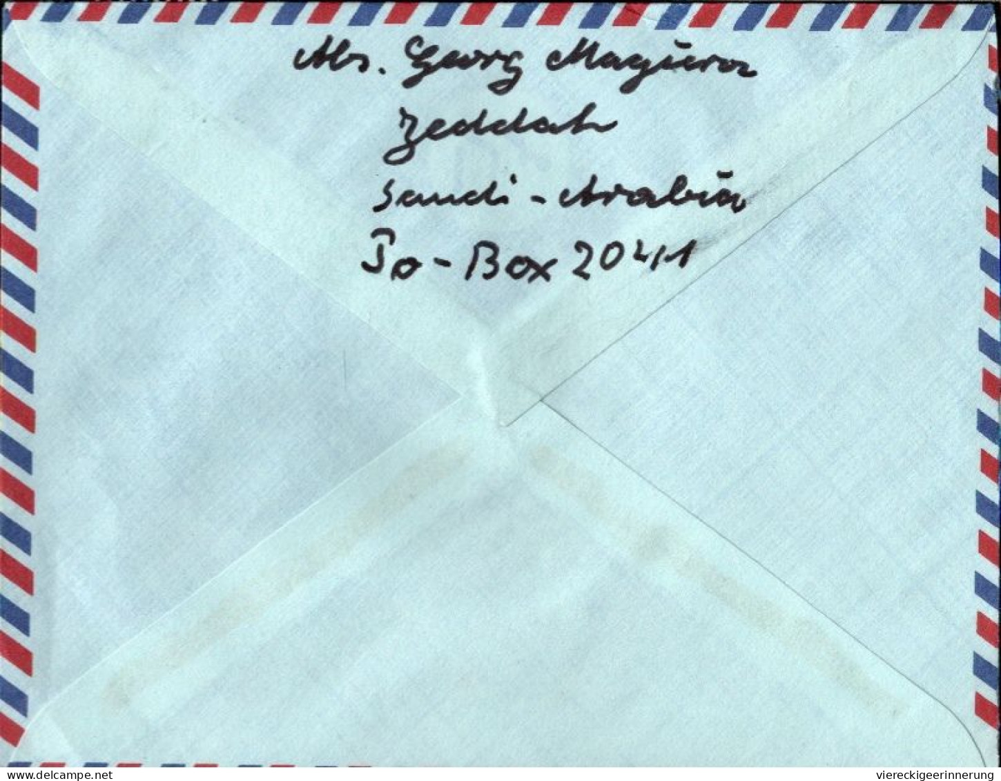 ! Luftpostbrief, Airmail Cover, Aus Jeddah, Saudi Arabia - Saudi Arabia