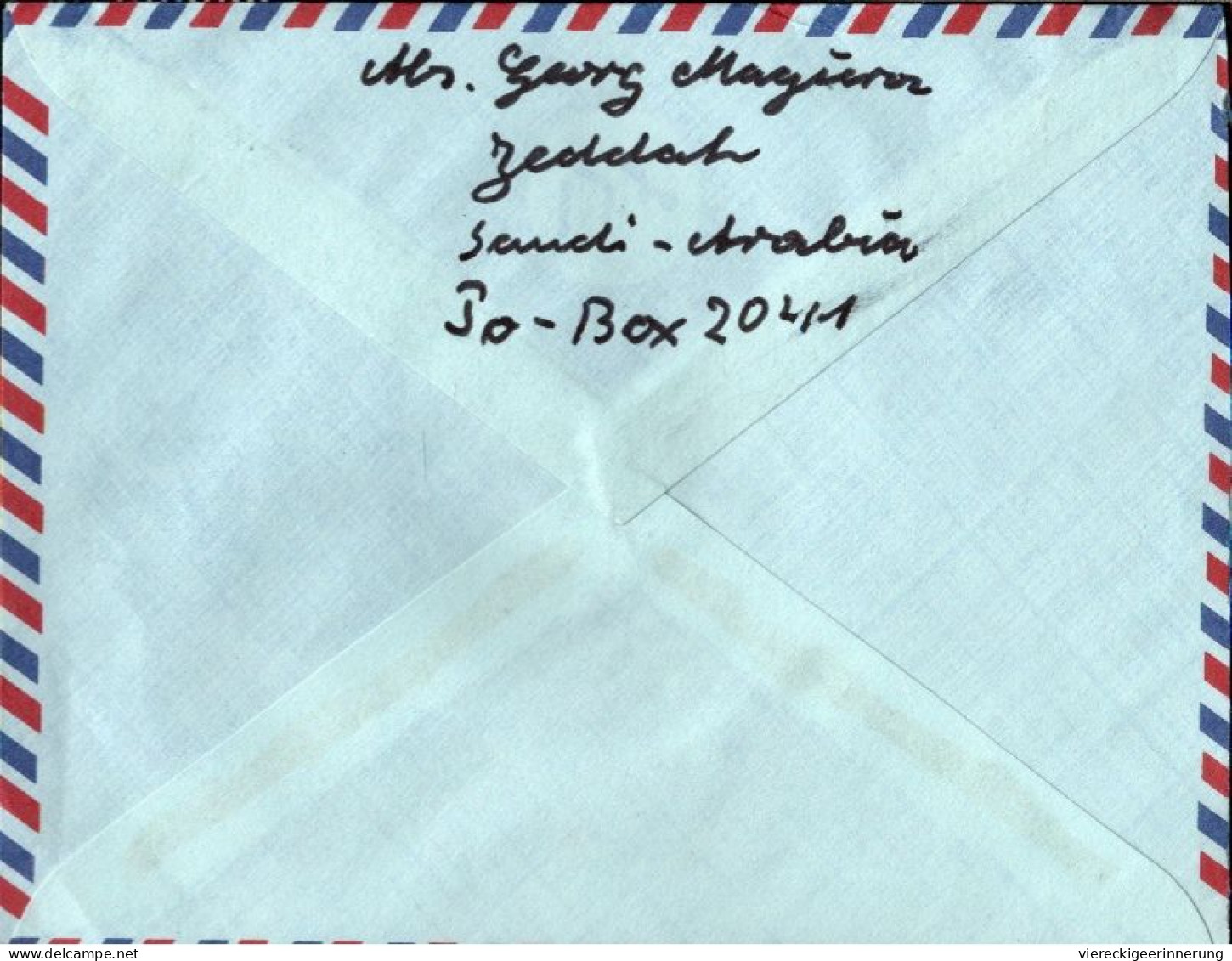 ! Luftpostbrief, Airmail Cover, Aus Jeddah, Saudi Arabia - Arabia Saudita