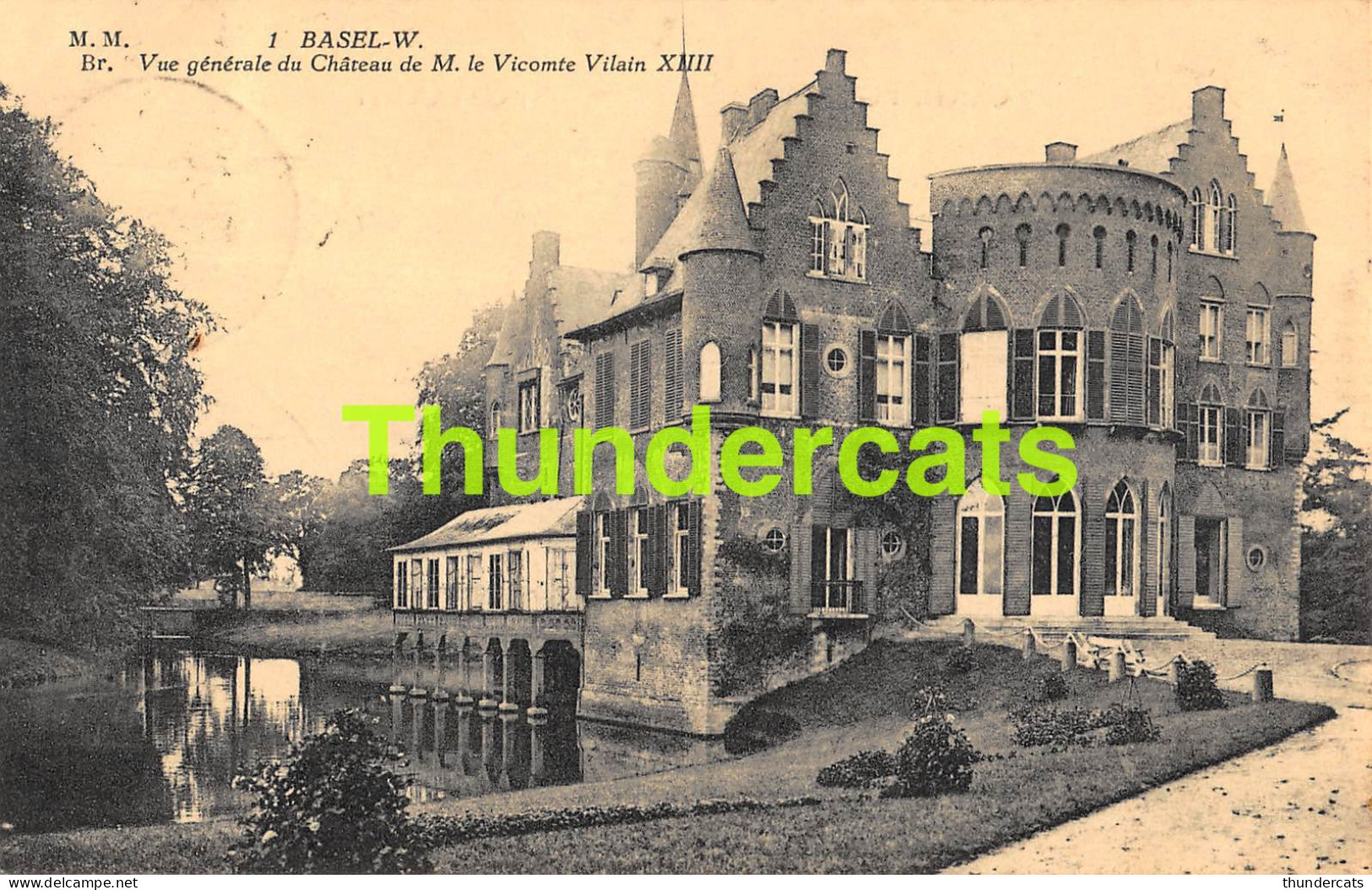 CPA BASEL VUE GENERALE DU CHATEAU DE M LE VICOMTE VILAIN XIIII - Kruibeke