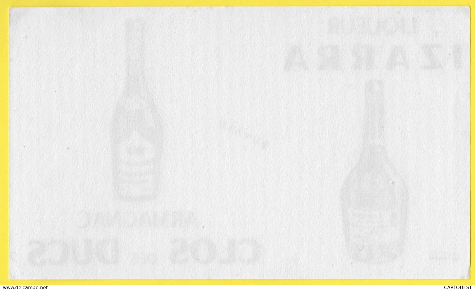 BUVARD BLOTTING PAPER LIQUEUR IZARA ARMAGNAC CLOS Des DUCS - Drank & Bier