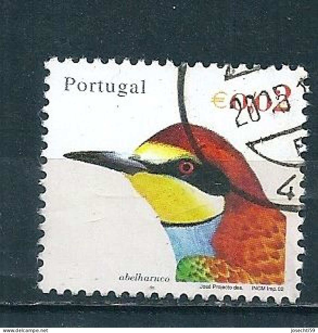 N° 2549 Oiseau Du Portugal Abelharuco   Oblitéré Timbre Portugal 2002 - Oblitérés