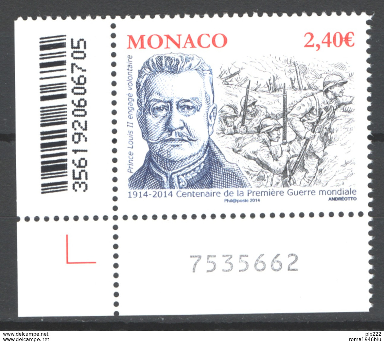 Monaco 2014 Unif.2958 **/MNH VF - Neufs