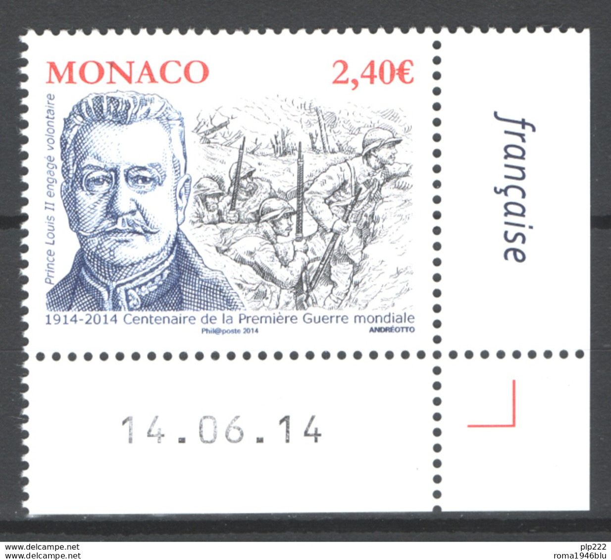 Monaco 2014 Unif.2958 **/MNH VF - Unused Stamps