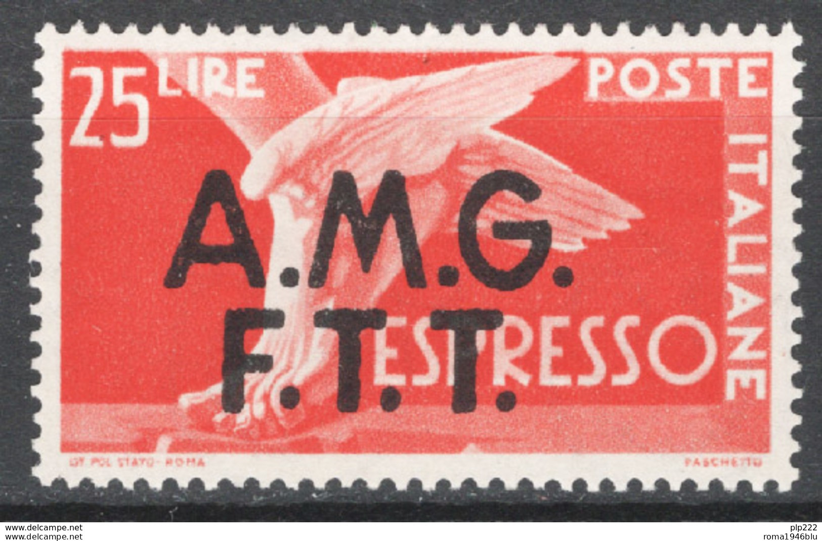 Trieste A 1947 Espressi 25Â£ Sass.E2 **/MNH VF - Nuevos