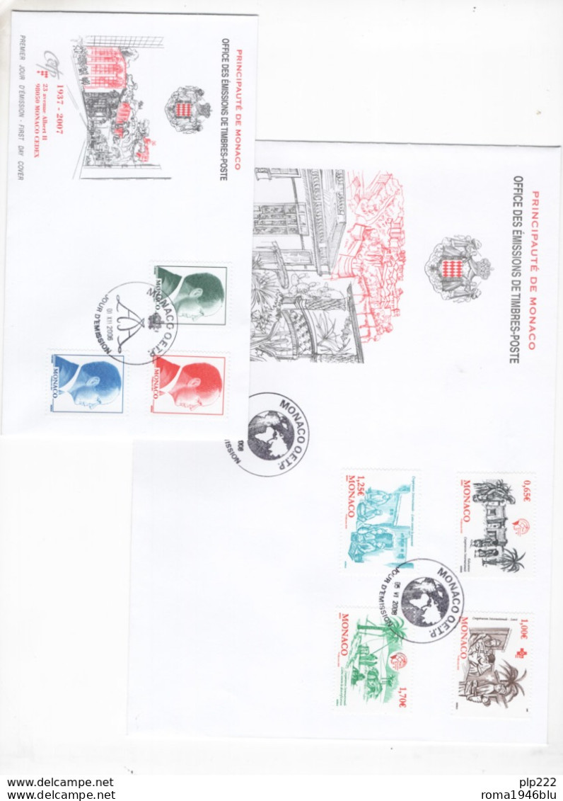 Monaco 2007/14 6 Maximum Cards + 2 FDC VF - Maximumkarten (MC)