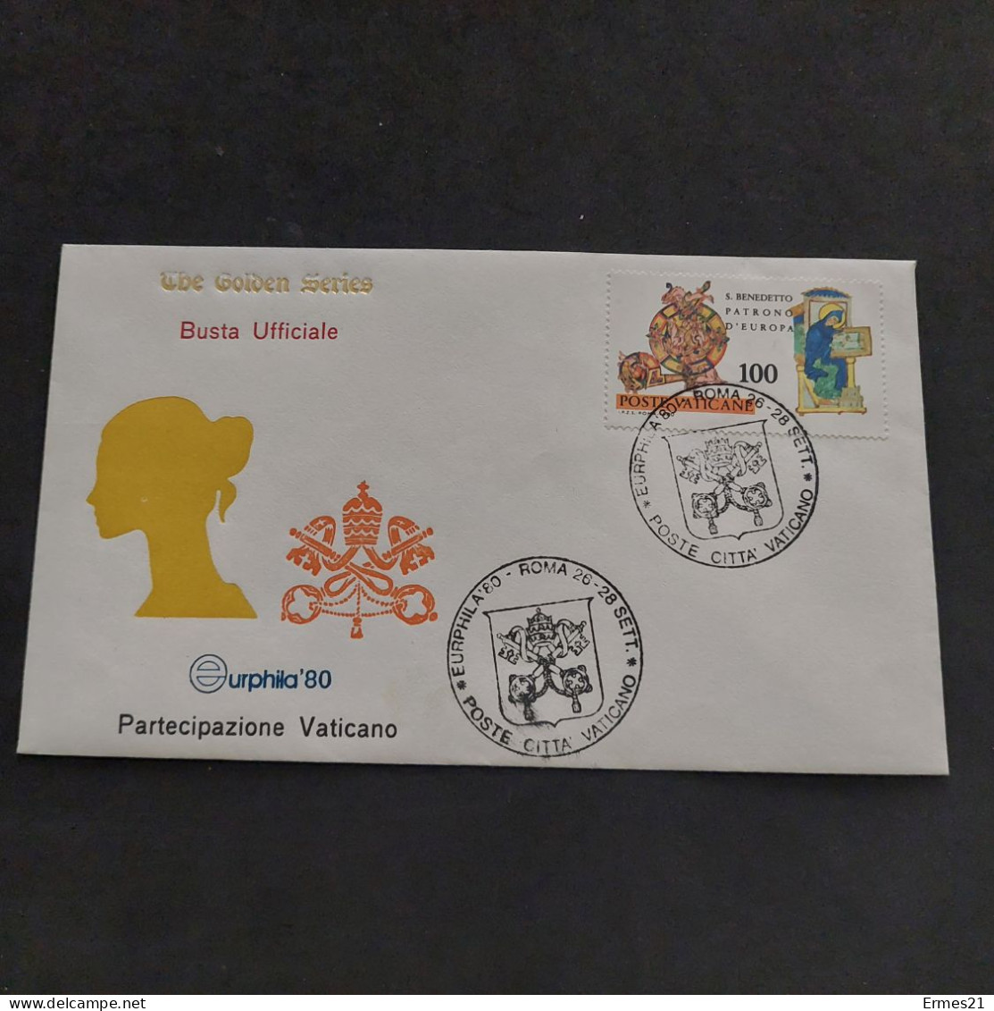 Busta Poste Vaticane 1979.  "Eurphila'80". Partecipazione  Città Del Vaticano. - Variétés & Curiosités