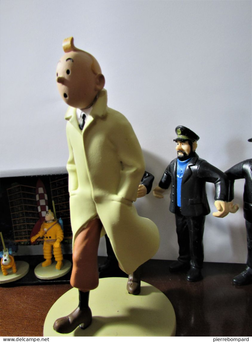 Tintin Milou Lot 8 Figurines Certaines En Plomb - Tim & Struppi