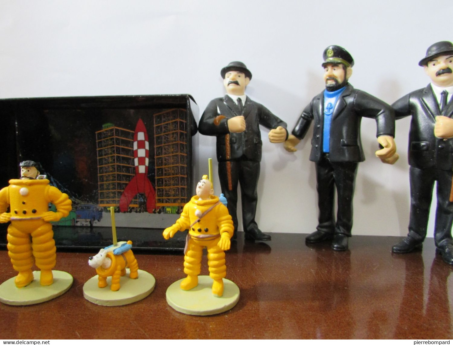 tintin milou lot 8 figurines certaines en plomb