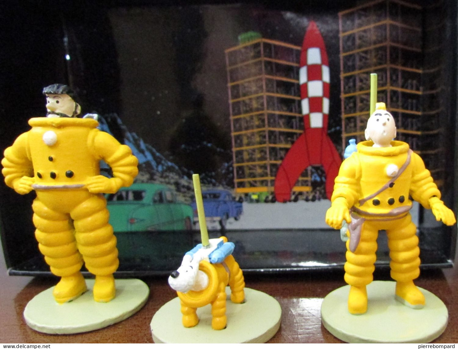 tintin milou lot 8 figurines certaines en plomb