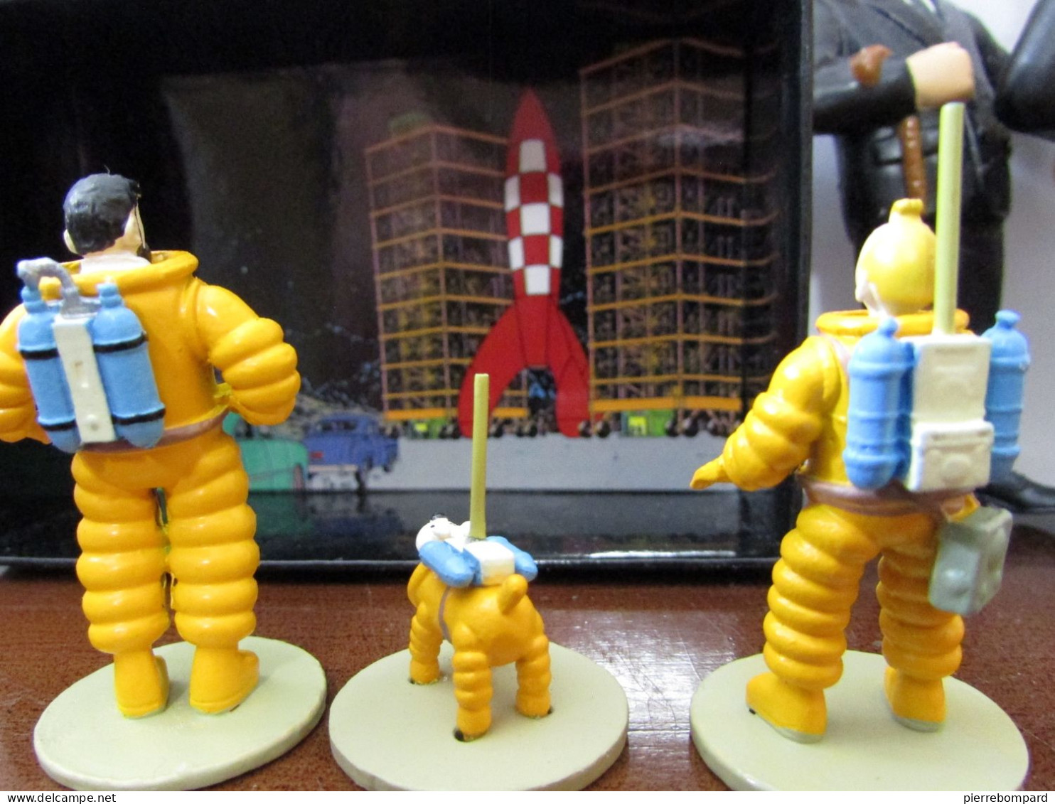 tintin milou lot 8 figurines certaines en plomb