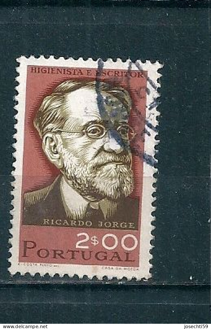 N° 1000 Ricardo Jorge Oblitéré Timbre Portugal 1966 - Oblitérés