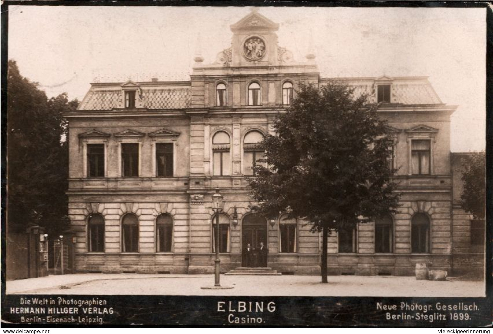 ! Alte Ansichtskarte Aus Elbing, Casino, NPG Photo, 1899 - Poland