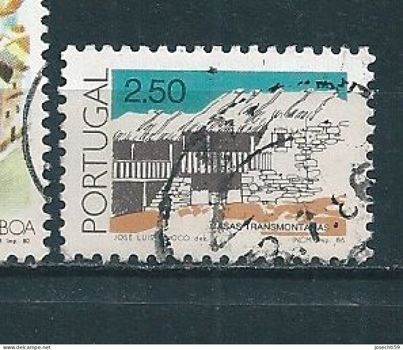 N° 1659 Maison De Tramontanas 2,50 Timbre Portugal Oblitéré 1986 - Gebraucht