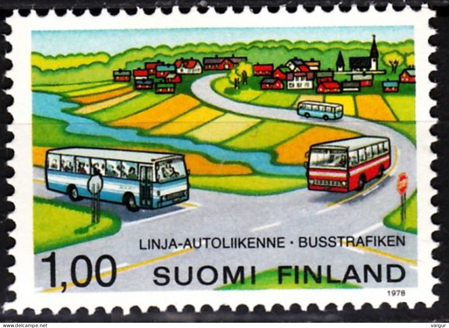 FINLAND 1978 Transport: Urban Bus Traffic. Single, MNH - Busses