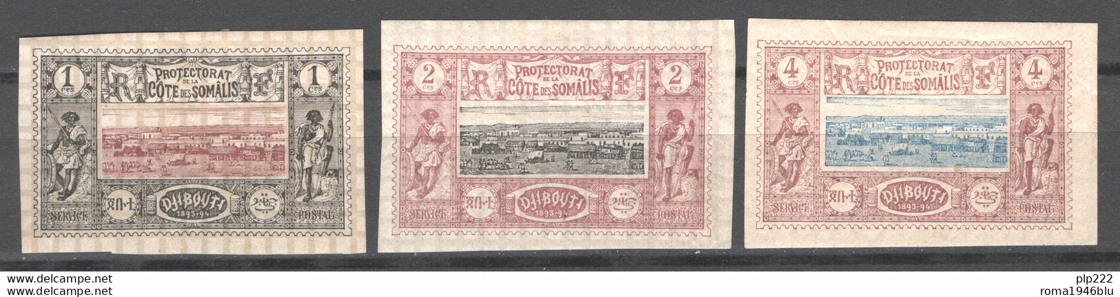 Costa Dei Somali 1894 Y.T.6/8 */MH VF/F - Unused Stamps