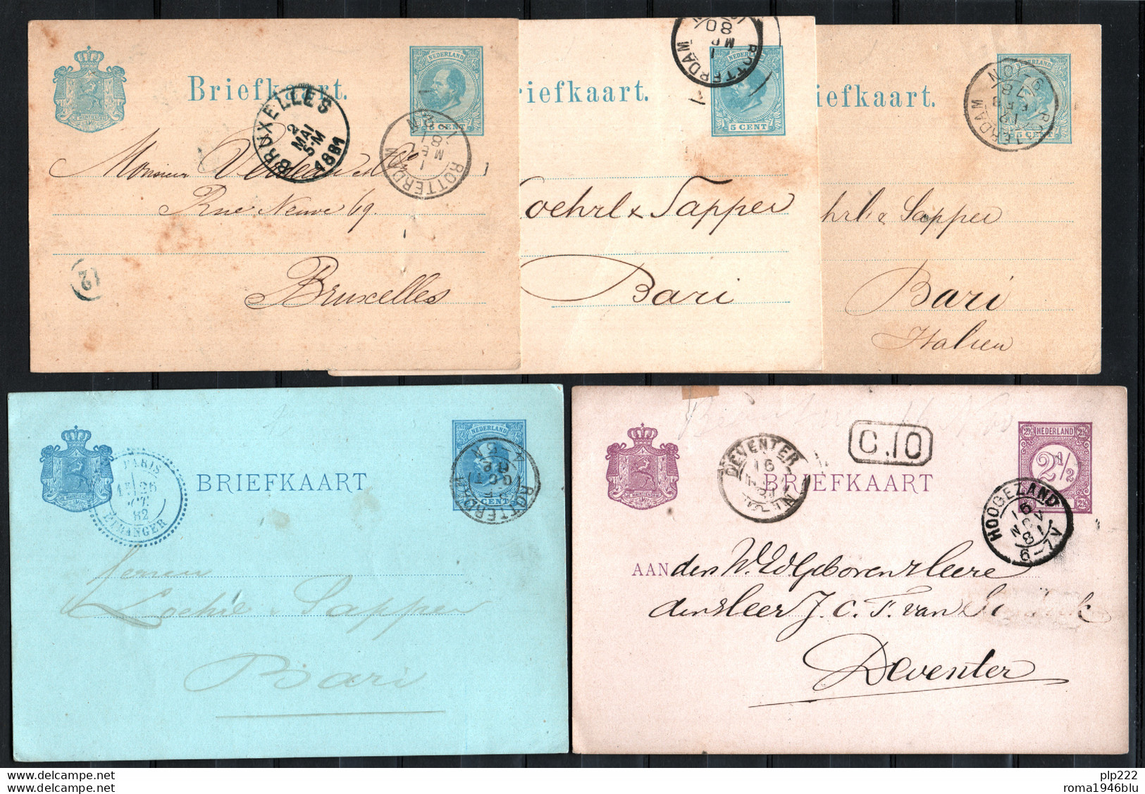 Olanda 5 Postal Cards VF/F - Postal History