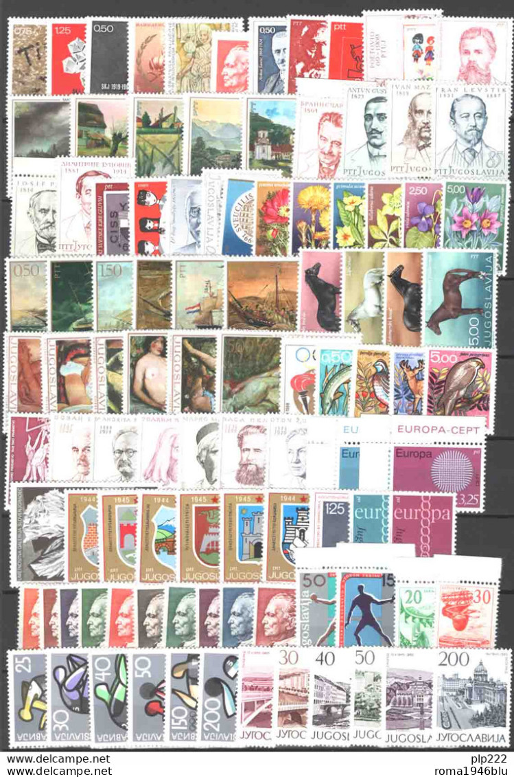 Jugoslavia 1946/76 Accumulation Over 200 Val. + 8 BF **/MNH VF/F - Collections, Lots & Series