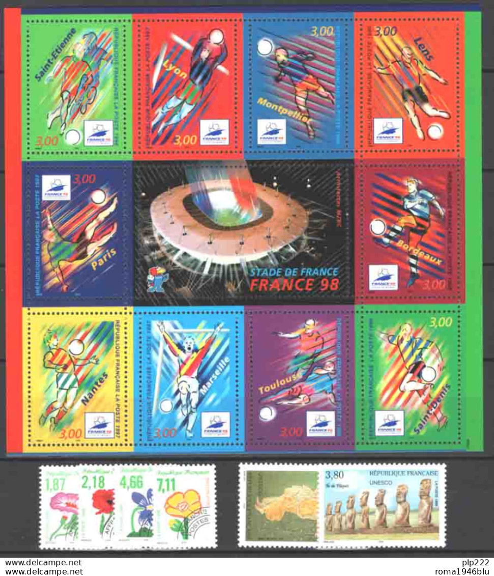 Francia 1998 Annata Completa + Serv. + Preob. / Complete Year Set **/MNH VF - 1990-1999