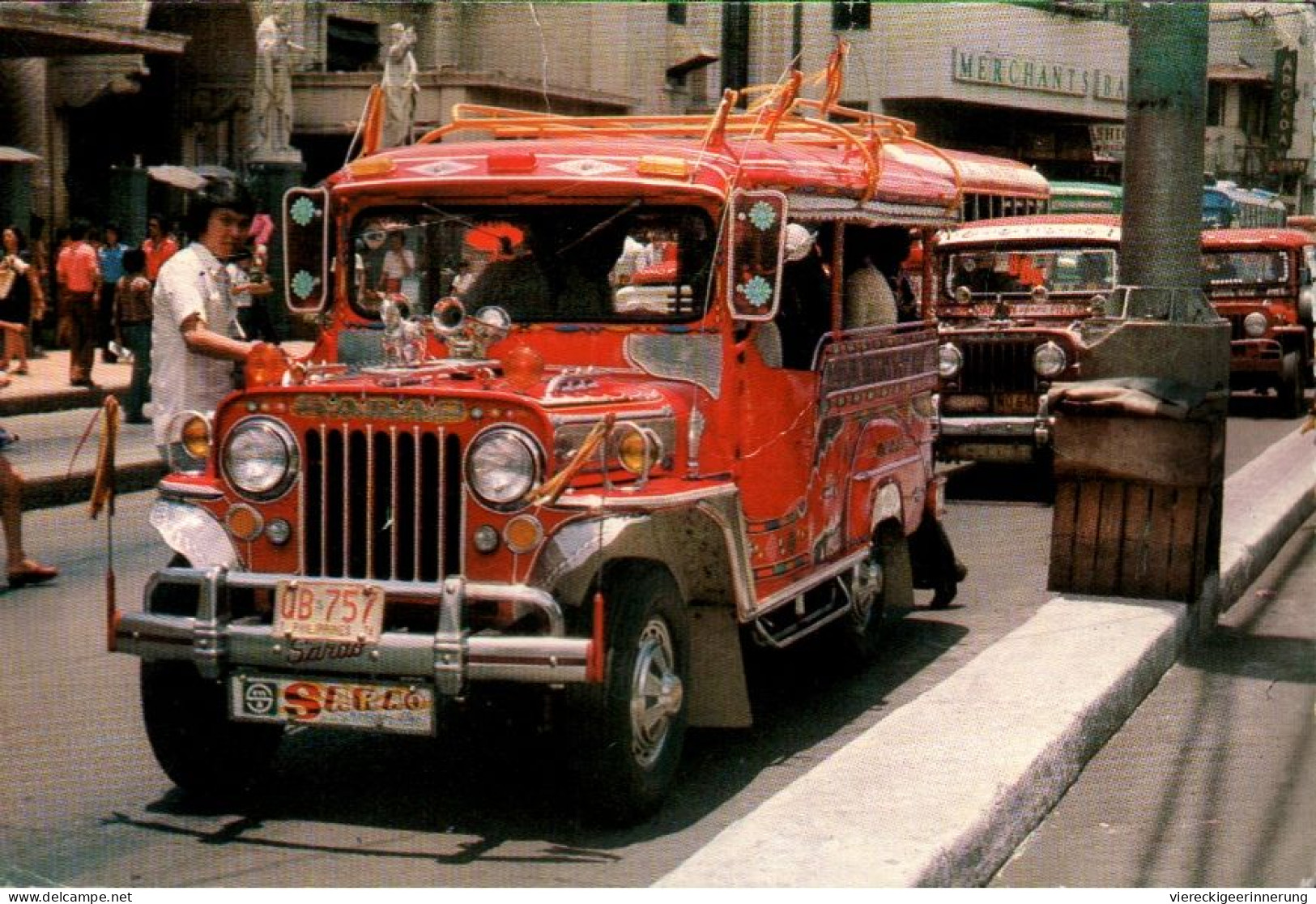 ! 1975 Ansichtskarte Manila Jeepney, Philippines - Busse & Reisebusse