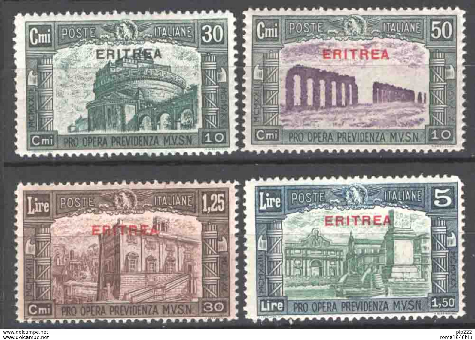 Eritrea 1930 Sass.170/73 */MH VF/F - Erythrée