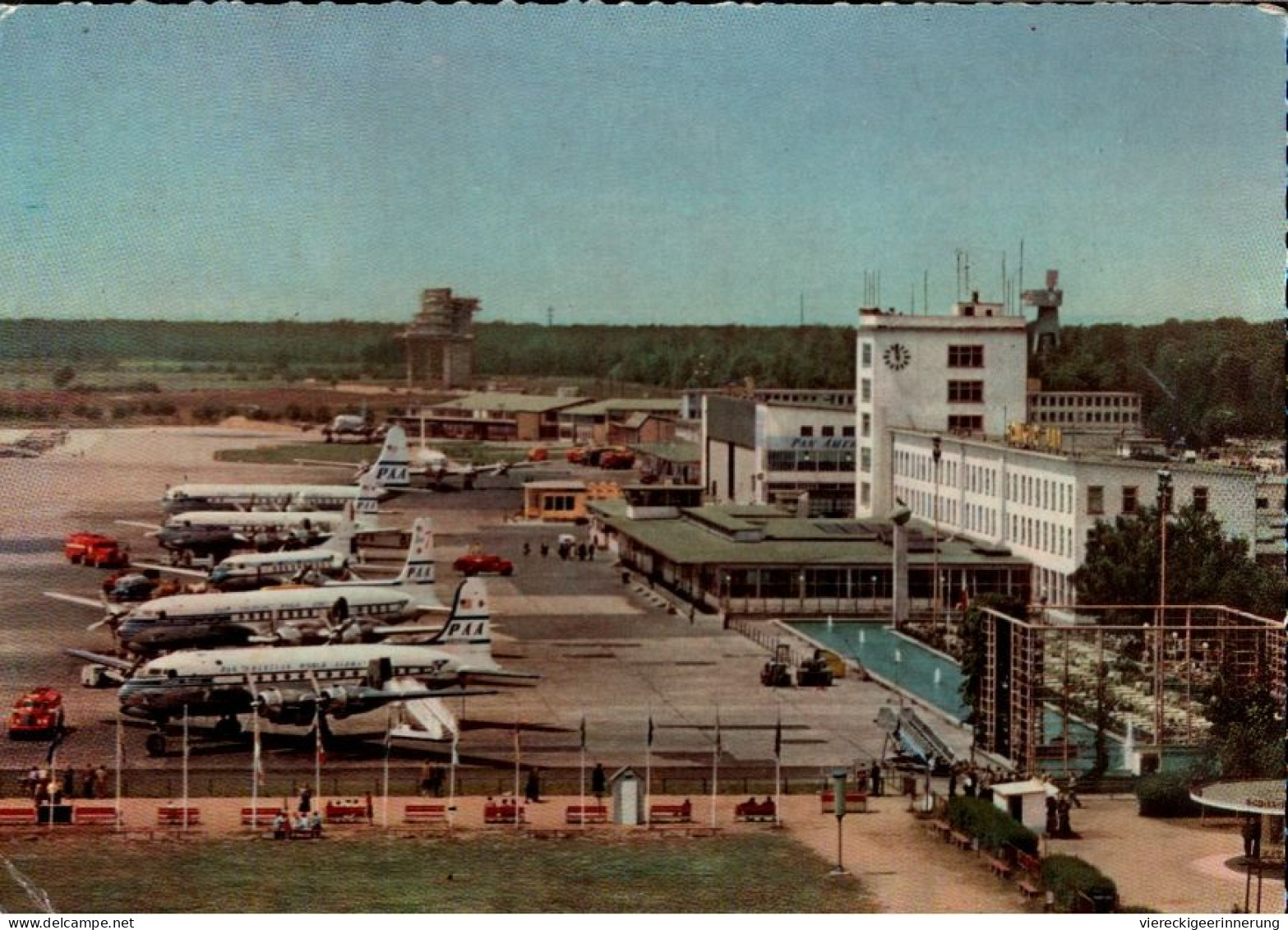 ! Ansichtskarte 1959 Flughafen Frankfurt Am Main, Airport, PAA Propliner - Aérodromes